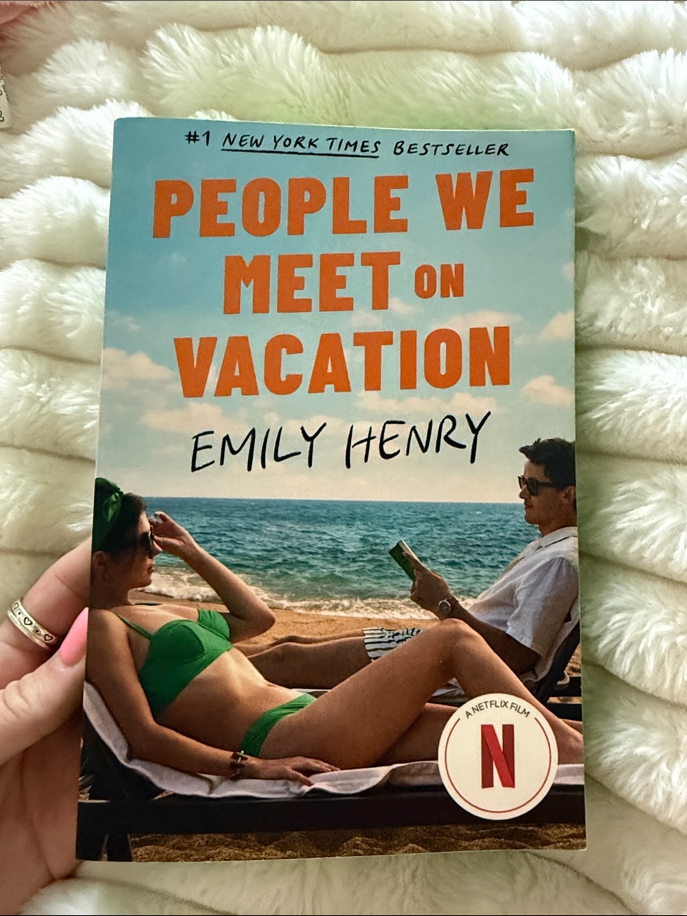 "People We Meet on Vacation" Paperback Novel - Blue & Orange Cover